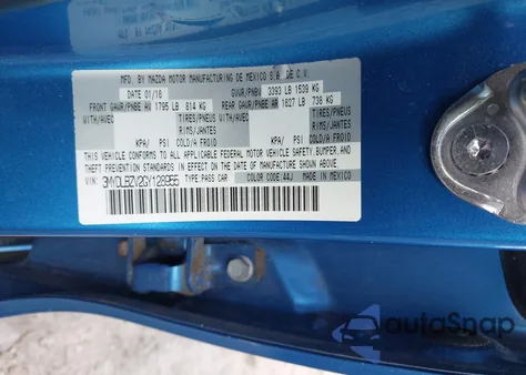 2016 Scion Ia from USA, damaged, VIN 3MYDLBZV2GY128955